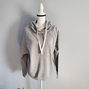 Planet Gold  Gray Hooded Sweatshirt L